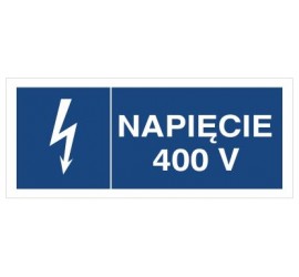 Znak napięcie 400V (530-13)