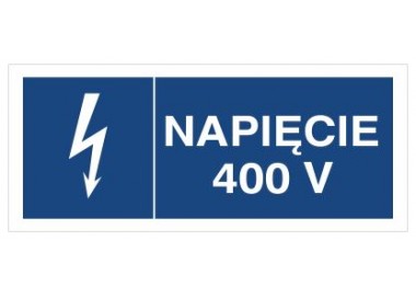 Znak napięcie 400V (530-13)