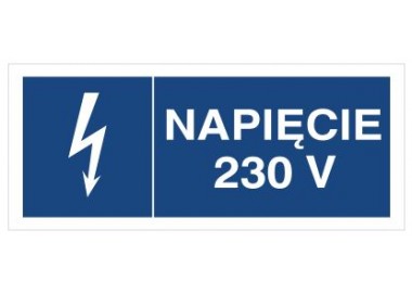 Znak napięcie 230V (530-14)