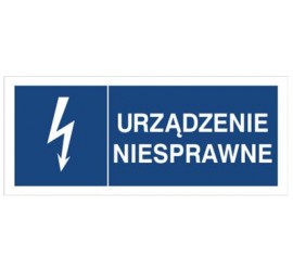 Znak urządzenie niesprawne (530-18)