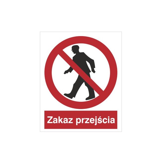 Znak zakaz przejścia (602) Znak zakaz przejścia (602)
