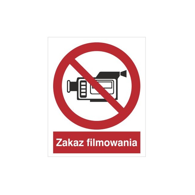 Znak zakaz filmowania (615) Znak zakaz filmowania (615)
