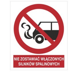 Znak nie zostawiać włączonych silników spalinowych (646)