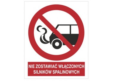 Znak nie zostawiać włączonych silników spalinowych (646)