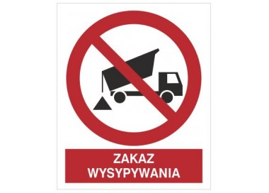 Znak zakaz wysypywania (649)