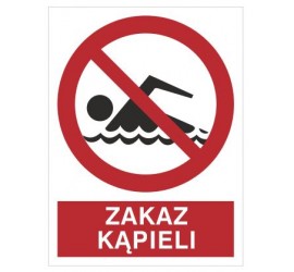 Znak zakaz kąpieli (655)