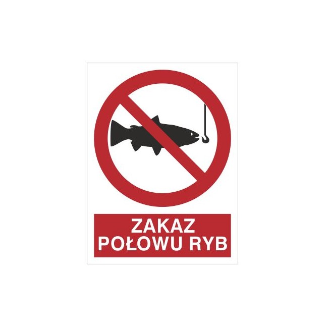 Znak zakaz połowu ryb (656)