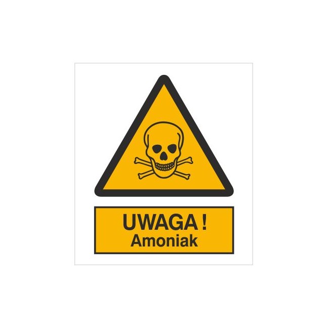 Znak uwaga! Amoniak (302-04)