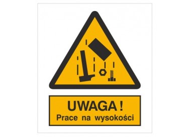 Znak ostrzeżenie przed pracami na wysokości (324)