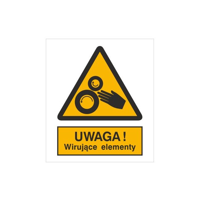 Znak uwaga! Wirujące elementy (331)