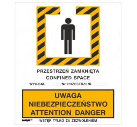 Znak uwaga niebezpieczeństwo. Attention danger (340)