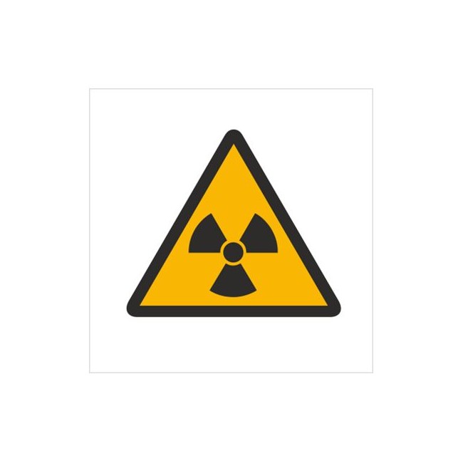 Znak ostrzeżenie przed materiałami radioaktywnymi (304) Znak ostrzeżenie przed materiałami radioaktywnymi (304)