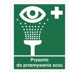 Znak prysznic do przemywania oczu (503)