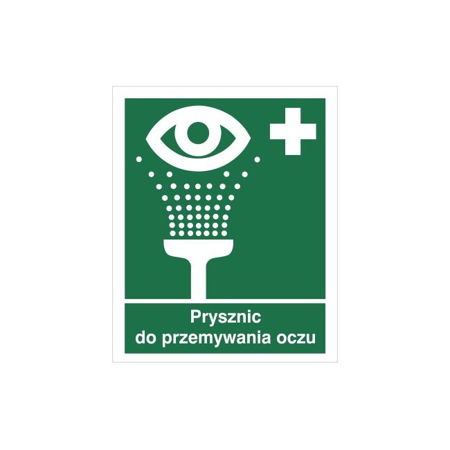 Znak prysznic do przemywania oczu (503)