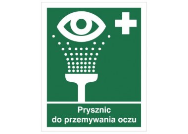 Znak prysznic do przemywania oczu (503)