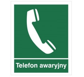 Znak telefon awaryjny (506)