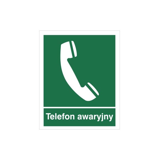 Znak telefon awaryjny (506)