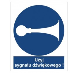 Znak nakaz używania sygnału (409)