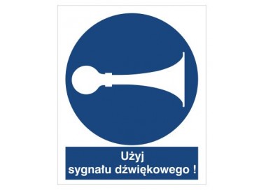 Znak nakaz używania sygnału (409)