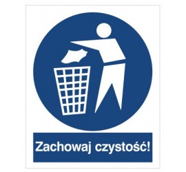 Znak zachowaj czystość (417)