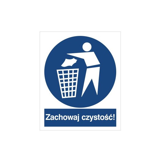 Znak zachowaj czystość (417)