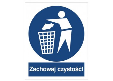 Znak zachowaj czystość (417)