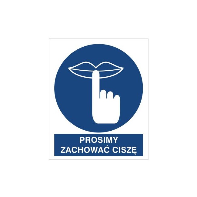 Znak prosimy zachować ciszę (435)