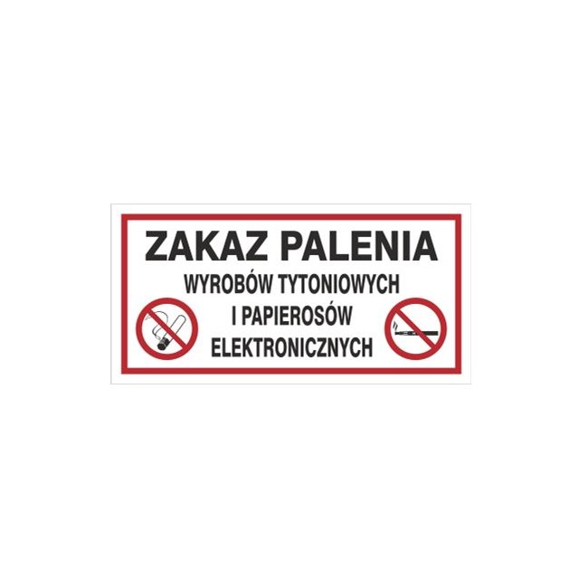 Zakaz palenia wyrobów tytoniowych i pap. elektr. (209-22)