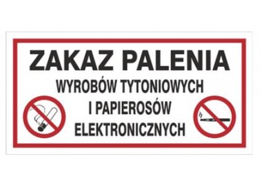 Zakaz palenia wyrobów tytoniowych i pap. elektr. (209-22)