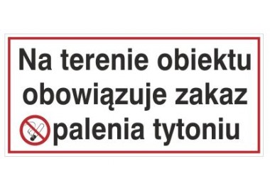 Na terenie obiektu obowiązuje zakaz palenia tytoniu (845)