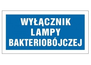 Wyłącznik lampy bakteriobójczej (865)