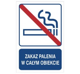 Zakaz palenia w całym obiekcie (823-105)