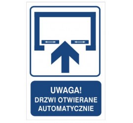 Uwaga! Drzwi otwierane automatycznie (823-122)