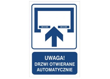 Uwaga! Drzwi otwierane automatycznie (823-122)