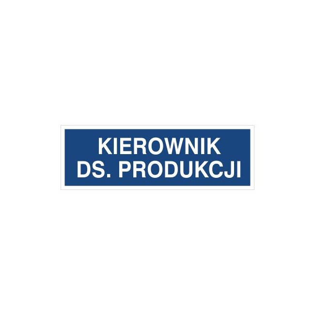 Kierownik ds. Produkcji (801-65)