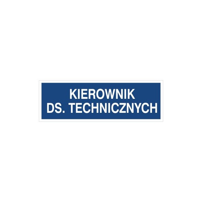 Kierownik ds. Technicznych (801-66)