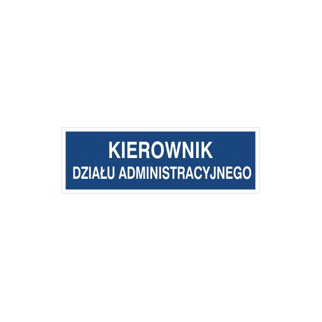 Kierownik działu administracyjnego (801-67)