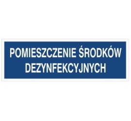 Pomieszczenie środków dezynfekcyjnych (801-154)