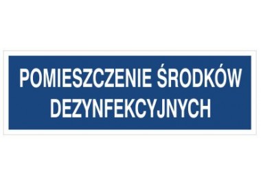 Pomieszczenie środków dezynfekcyjnych (801-154)