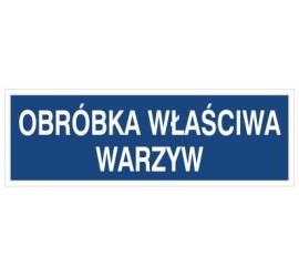 Obróbka właściwa warzyw (801-214)