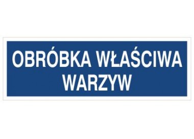 Obróbka właściwa warzyw (801-214)