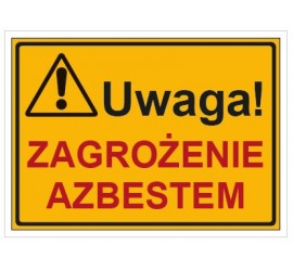 Uwaga! Zagrożenie azbestem (319-74)