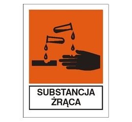 Znak substancja żrąca (700-05)