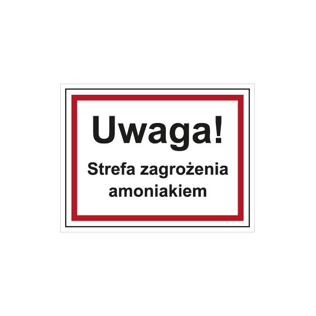 Uwaga! Strefa zagrożenia amoniakiem (815-09)