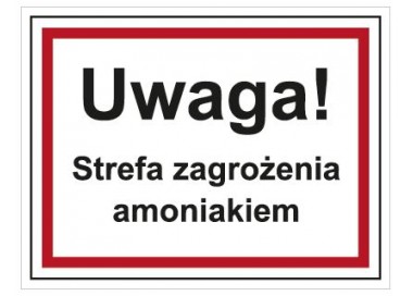 Uwaga! Strefa zagrożenia amoniakiem (815-09)