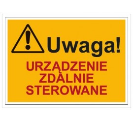 Uwaga! Urządzenie zdalnie sterowane (854-01)