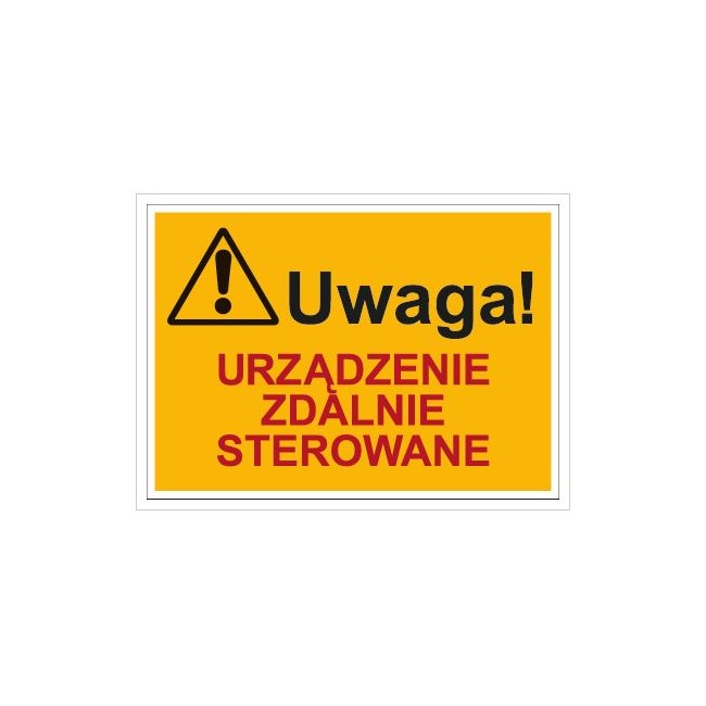 Uwaga! Urządzenie zdalnie sterowane (854-01)