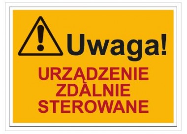 Uwaga! Urządzenie zdalnie sterowane (854-01)