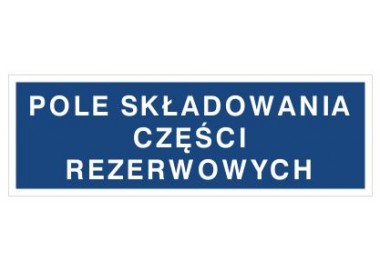 Pole składowania części rezerwowych (802-02)