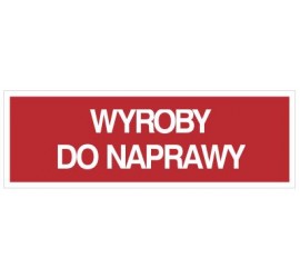 Wyroby do naprawy (802-09)